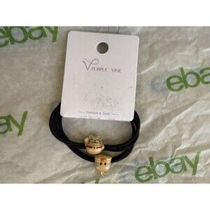 black elastic hair ties  maneki-neko cat, Deer duck animal figures